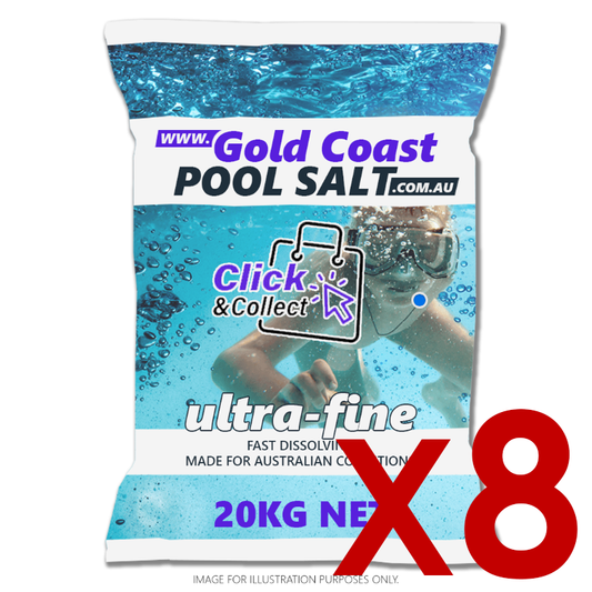 Ultra Fine Pool Salt (20kg) (8 PACK) PICKUP ONLY
